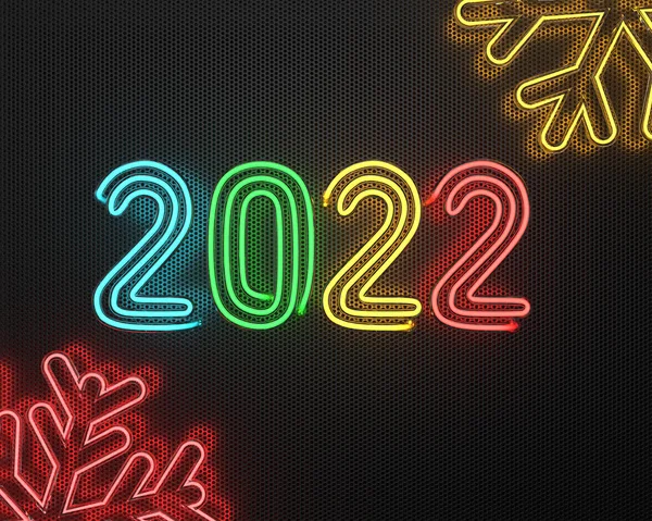 Happy New Year Merry Christmas Two Thousand Twenty Two 2022 — Stock Photo, Image