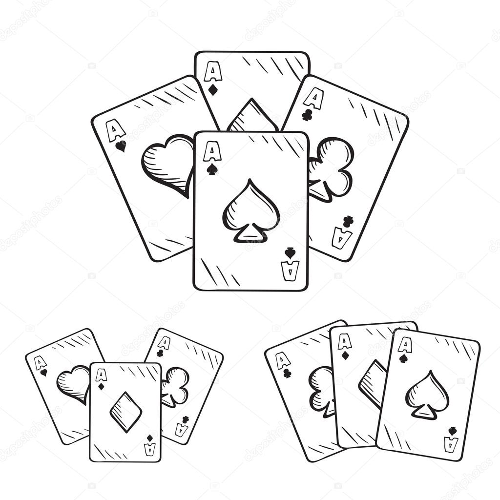 Poker Card Drawings