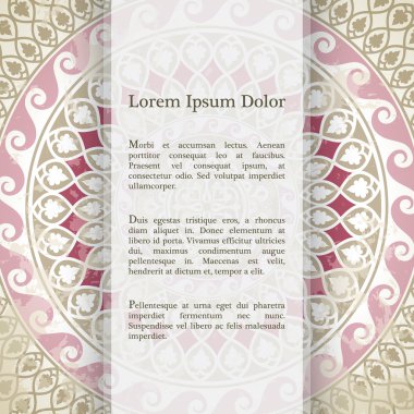 Mandala ile vektör arka plan