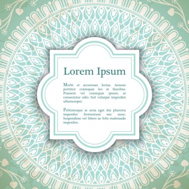 Mandala ile vektör arka plan