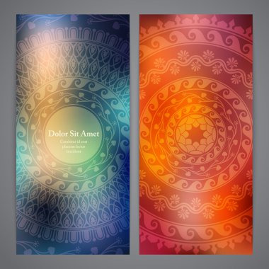 Vektör afiş ile mandala