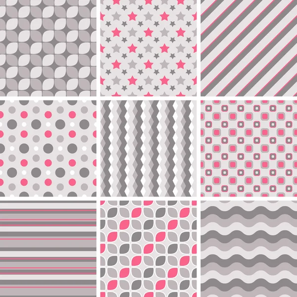 幾何学的なシームレスなタイル パターンをベクトルします。 — ストックベクタ