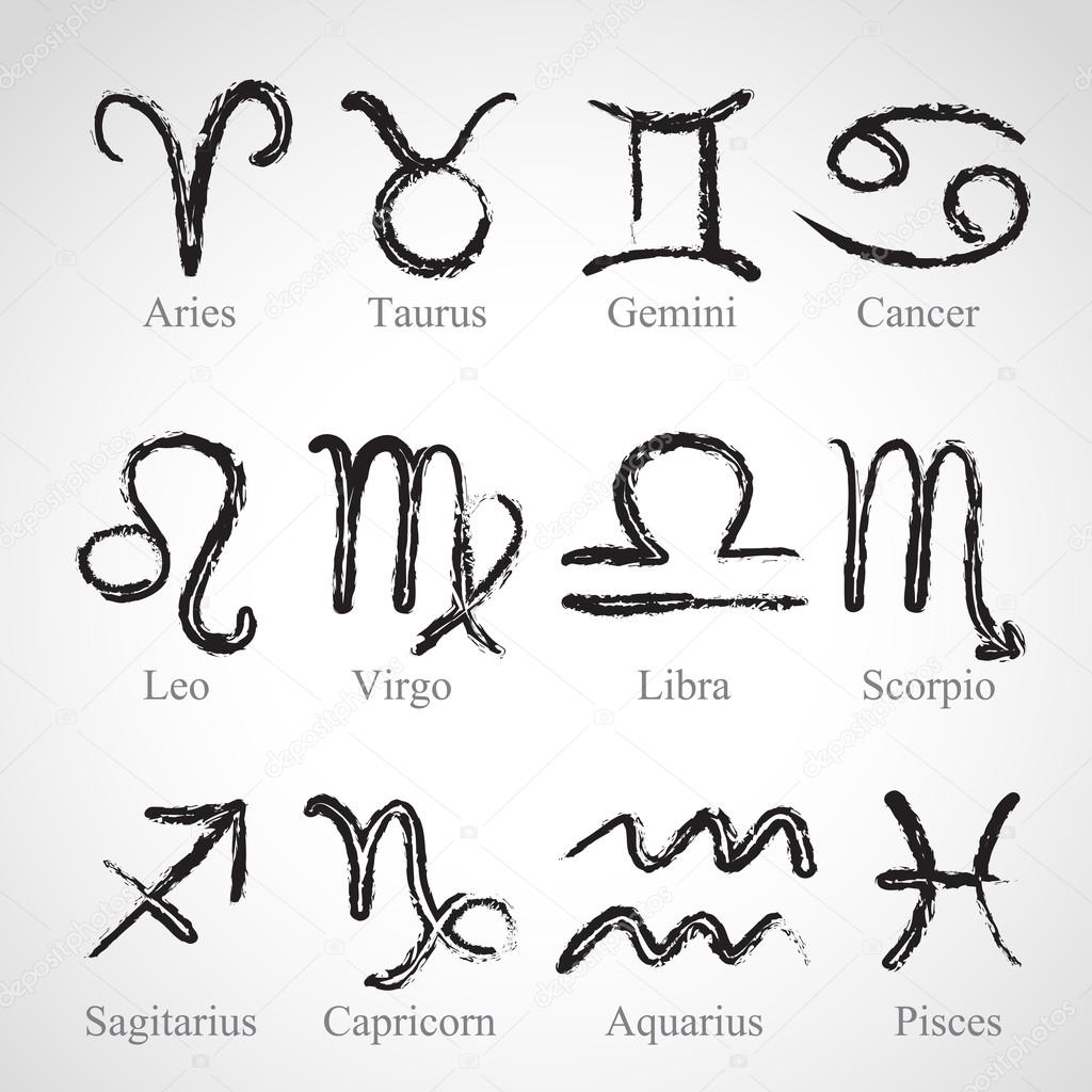 Sketch set - zodiac signs