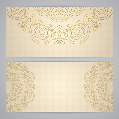 Arabesk dekor ile flayers