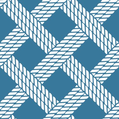 Kesintisiz deniz ipe düğüm desen, kafes