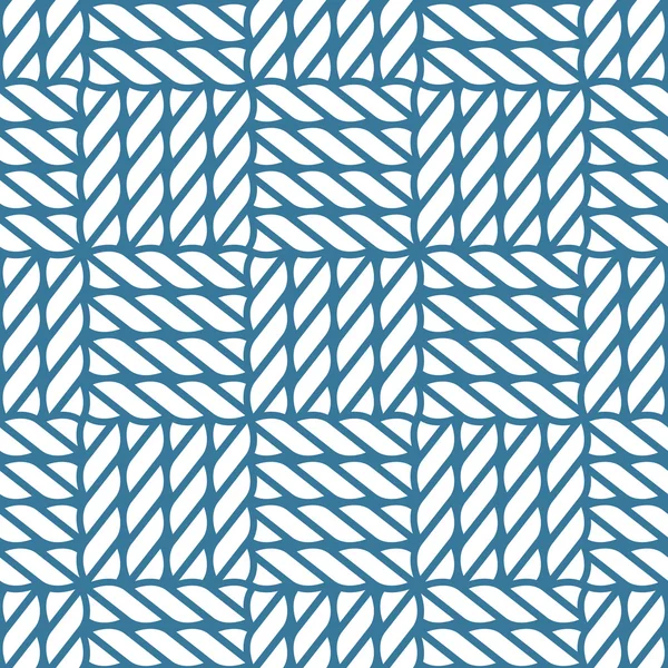 Naadloze nautische touw knoop patroon, lattice — Stockvector