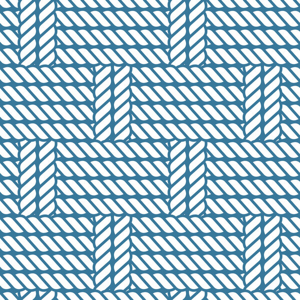 Seamless nautical rope knot pattern, lattice