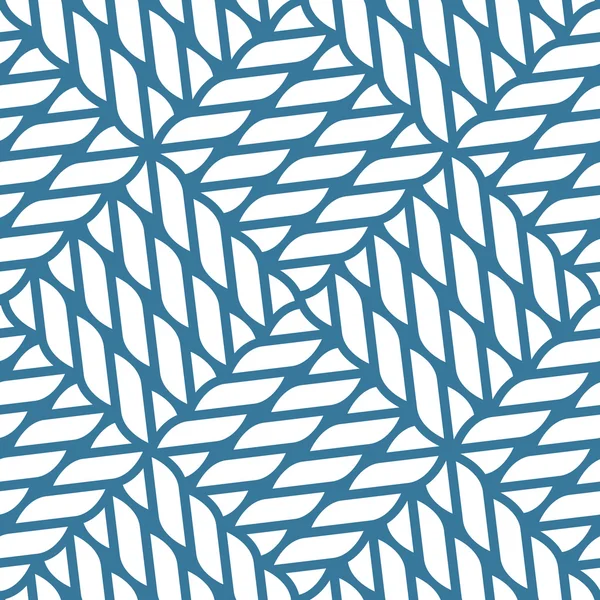 Modèle de nœud de corde nautique sans couture, filet de pêche — Image vectorielle