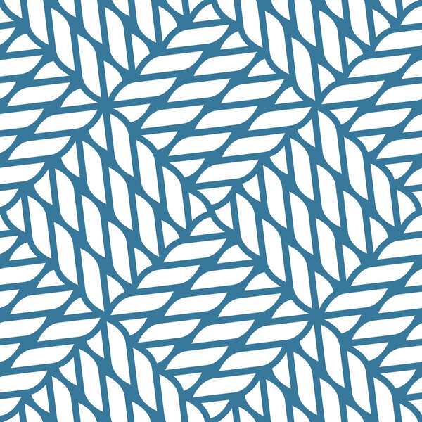 Seamless nautical rope knot pattern, fishing net