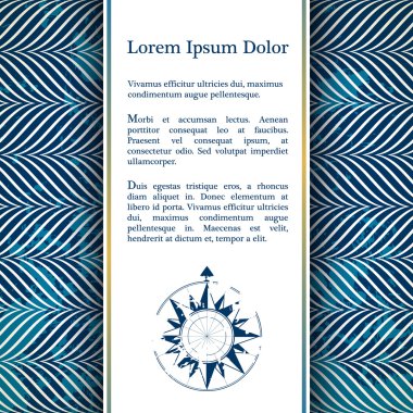 Deniz ip dekor: davetiyeli