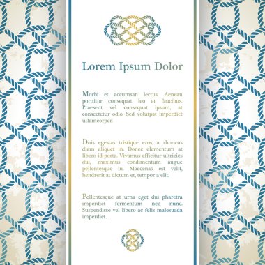 Deniz ip dekor: davetiyeli