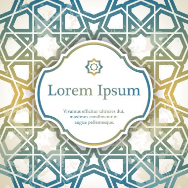 Geometrik dekor: davetiyeli