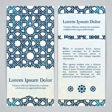 Girih dekor ile flayers