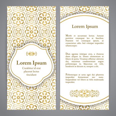 Girih dekor ile flayers