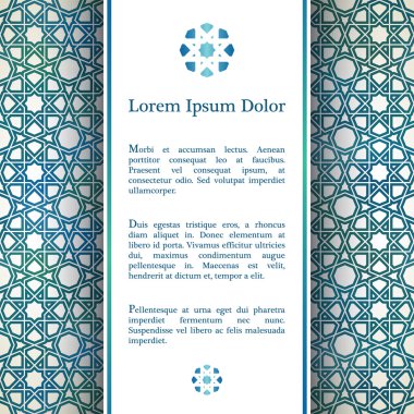 Geometrik dekor: davetiyeli