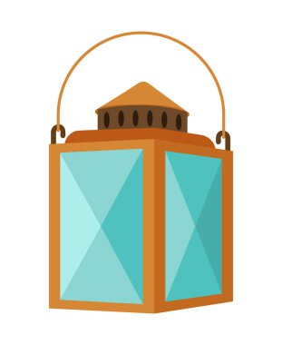 Renkli çizgi film tarzı klasik fener