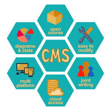 Renkli çizgi film bal peteği içerik yönetim sistemi bilgileri