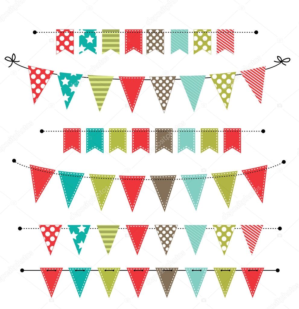 Christmas banner, bunting or flags