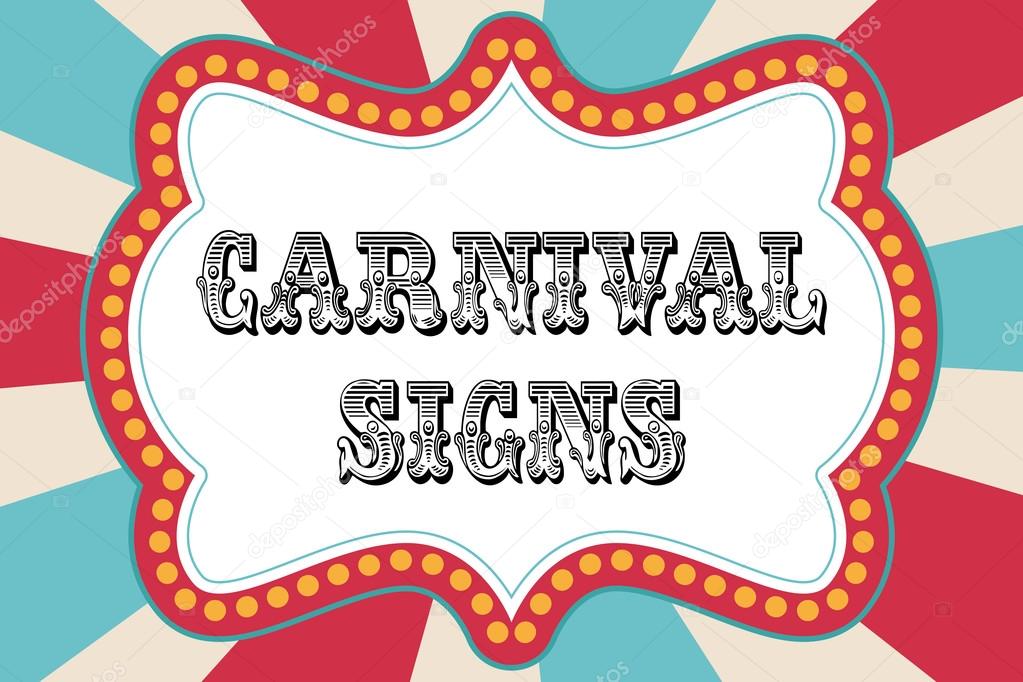 Carnival sign template Stock Vector Image by ©sjhuls 72629517 Carnival sign template Stock Vector Image by ©sjhuls 72629517