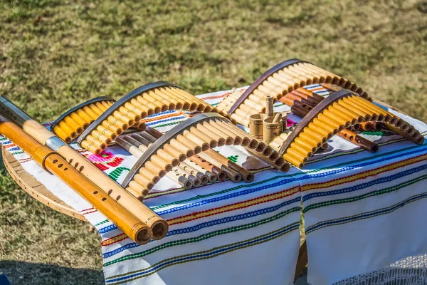 Panpipe. — Foto de Stock