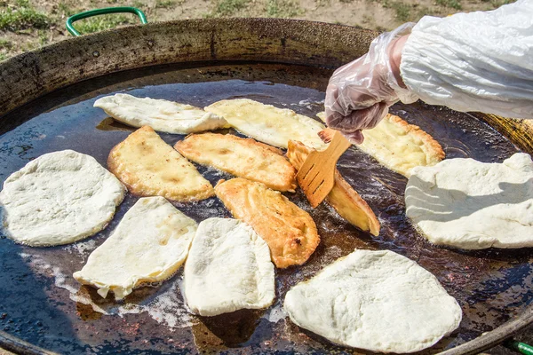 Fried in oil — Stock Photo, Image