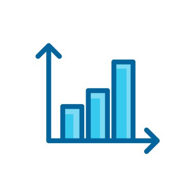 grafik grafik grafik finansal ikon vektör çizimi beyaz arkaplan üzerinde izole