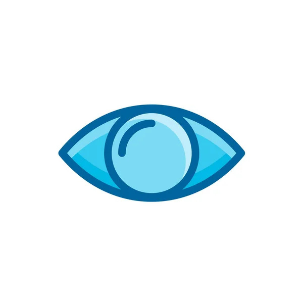 目と大きな目の技術のアイコンのベクトル図です — ストックベクタ