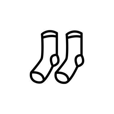 Çorap satırı ikon vektör illüstrasyonu