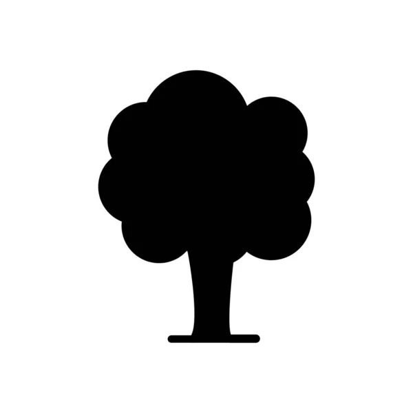 Tree Flat Icon Vector Illustration — Stock Vector