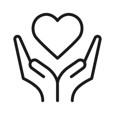 Beyaz arkaplanda kalp simgesi çizimi tutan eller