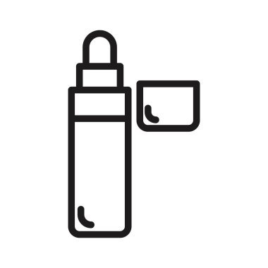 ruj izole edilmiş sevgililer günü simgesi vektör çizimi