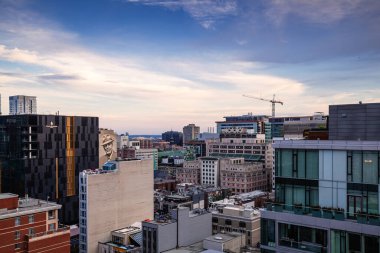Montreal Quebec şehir merkezi manzarası