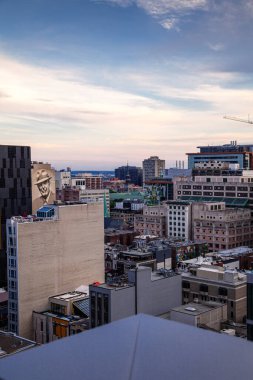 Montreal Quebec şehir merkezi manzarası