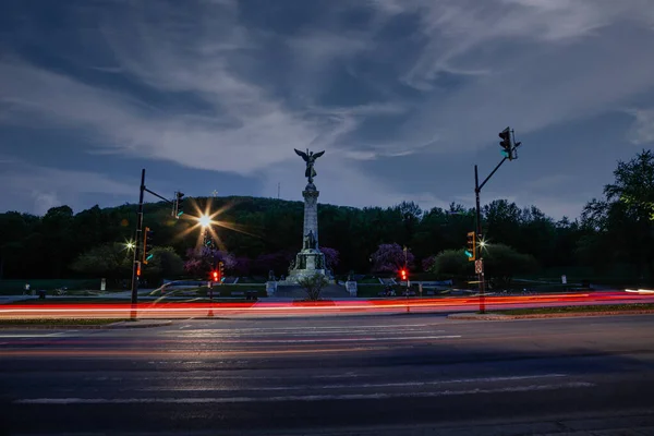 Montreal fényei, esténként — Stock Fotó