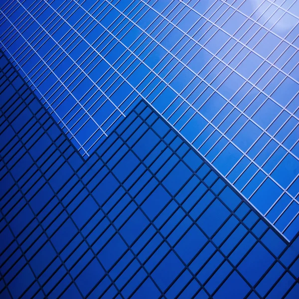 Detail budovy skleněných mrakodrapů s cloud Royalty Free Stock Obrázky