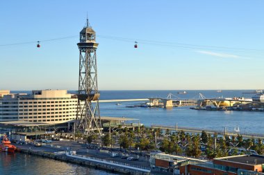 Görünümünü Port Vell Barcelona, İspanya