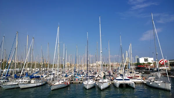 Port Vell em Barcelona, Espanha — Fotografia de Stock