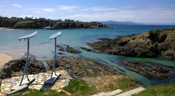 Surf monument in Tapia de Casariego, Asturias, Spain — Stock Photo, Image