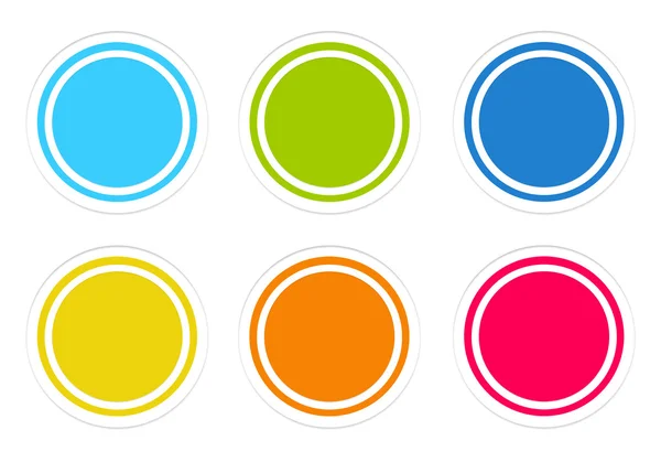 Set of rounded colorful icons — Stock Photo, Image