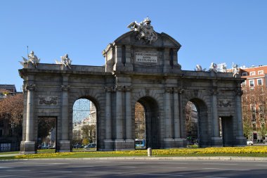 Puerta de alcala de madrid, İspanya