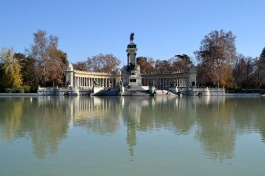Gölet El Retiro Park Madrid, İspanya