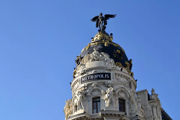 Edificio Metropolis a Madrid, Spagna — Foto Stock