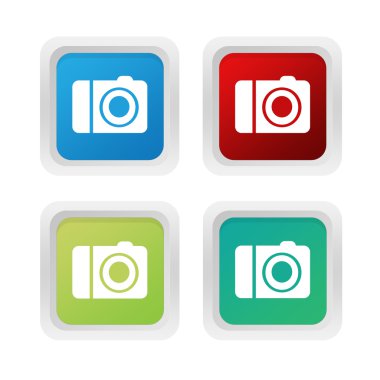 kare renkli butonlar kamera simgesi olan ayarla