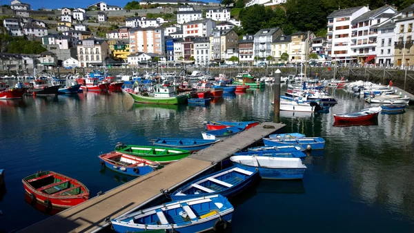 Landscape of Luarca in Asturias, Spain — Stock Photo, Image