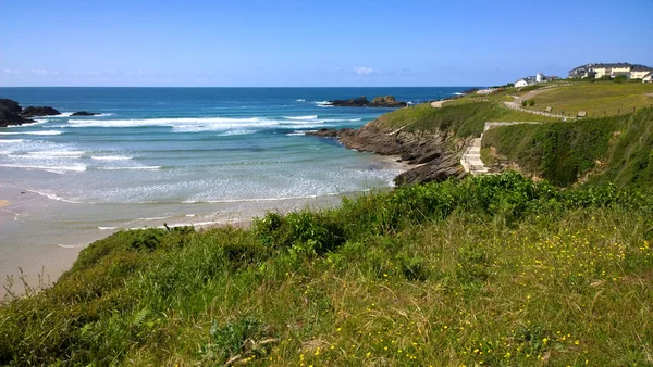 Beach in Tapia de Casariego in Asturias Spain — Stock Photo, Image