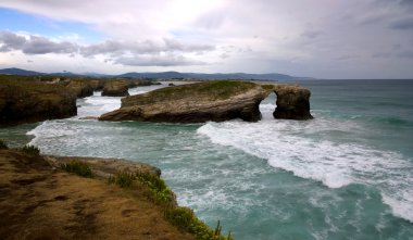 ribadeo, İspanya yapılan katedrallerin Beach