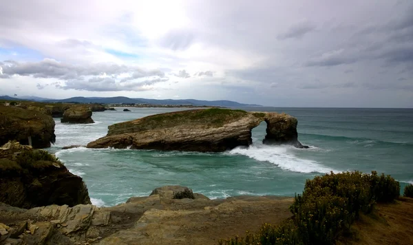 Strand van de kathedralen in Galicië - Spanje — Stockfoto