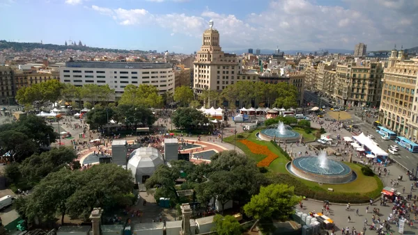 Katalonien Platz in Barcelona, Spanien — Stockfoto