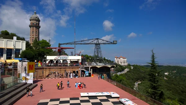 Tibidabo Amusement Park in Barcelona, Spain — Stock Photo, Image