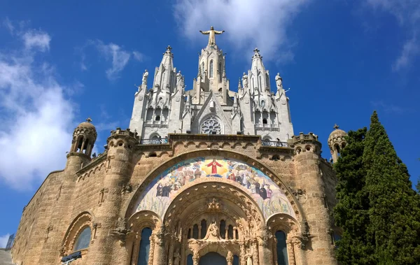 Expiatory kostel Nejsvětějšího srdce Ježíšova v Barceloně, Španělsko — Stock fotografie